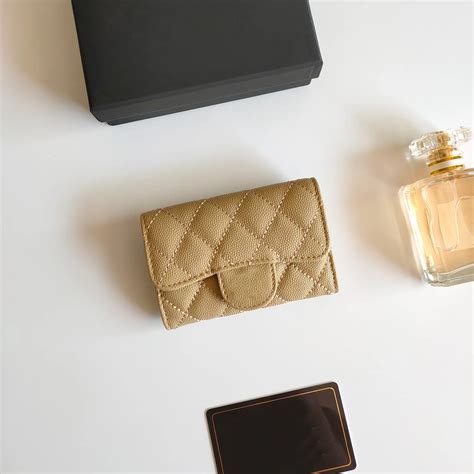 Luxury Designer Card Holder For Women Classic Black Caviar.